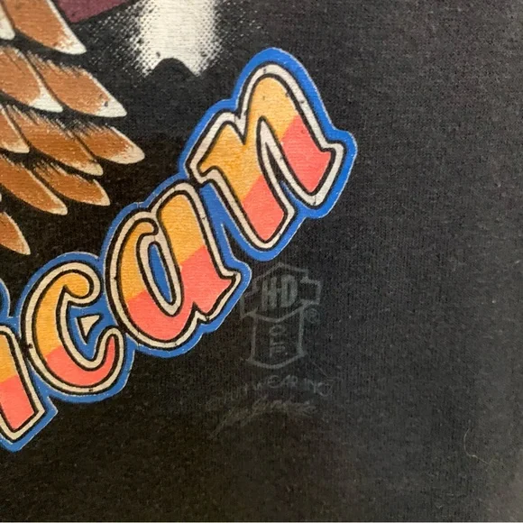 Harley Davidson vintage biker tank top. Early 80s. Vibrant colors. Normal wear. - Picture 5 of 6